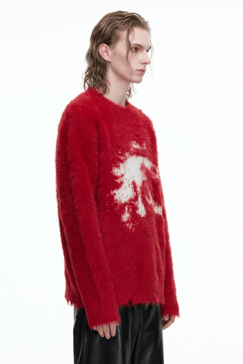 [ArguE CulturE] Crimson Howl Fur Jacket na2285