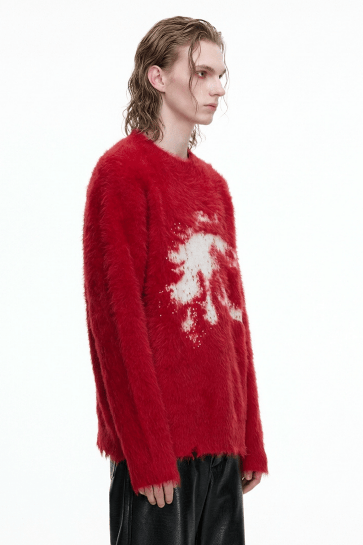 [ArguE CulturE] Crimson Howl Fur Jacket na2285