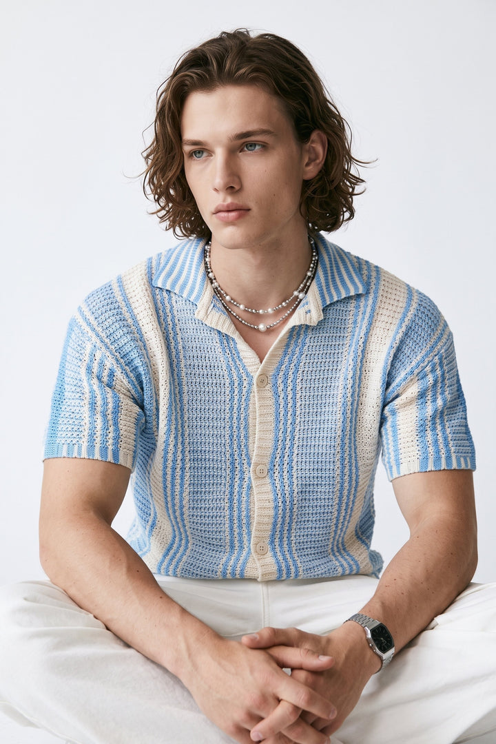 Striped Knit Shirt na2676