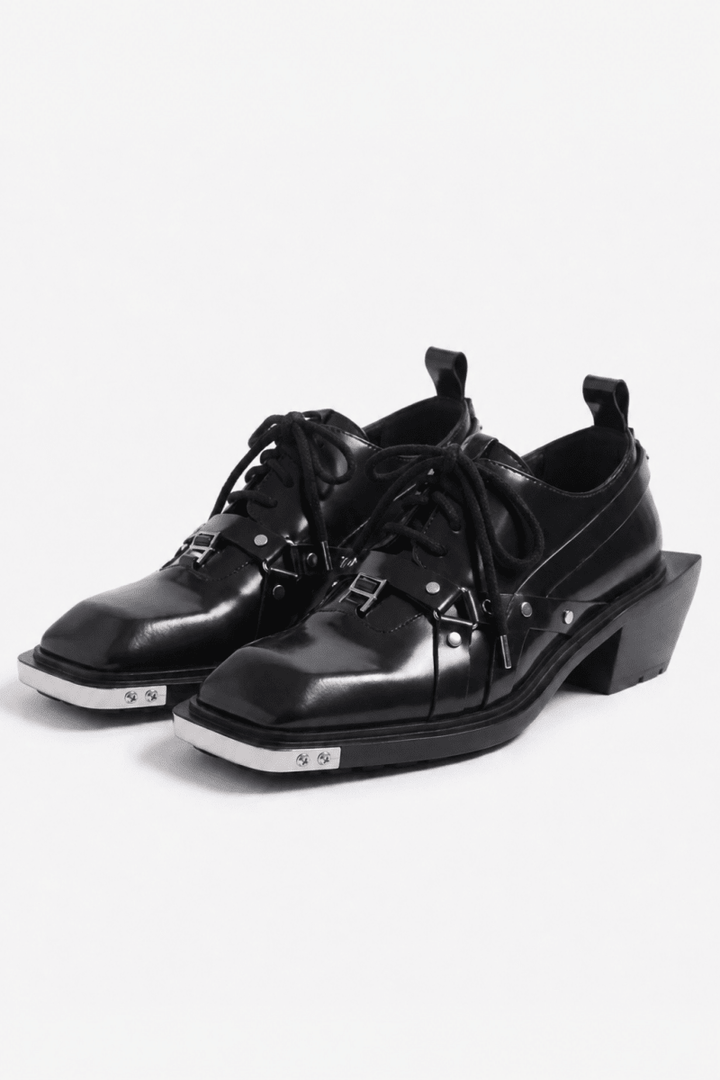Square Toe Derby Leather Shoes na1046