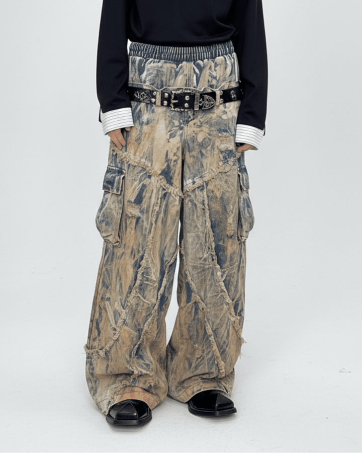 Rebuild Super Baggy Cargo Denim na2337 