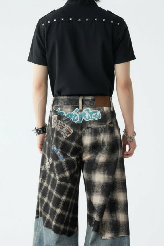 Patchwork Denim Jeans  na2550