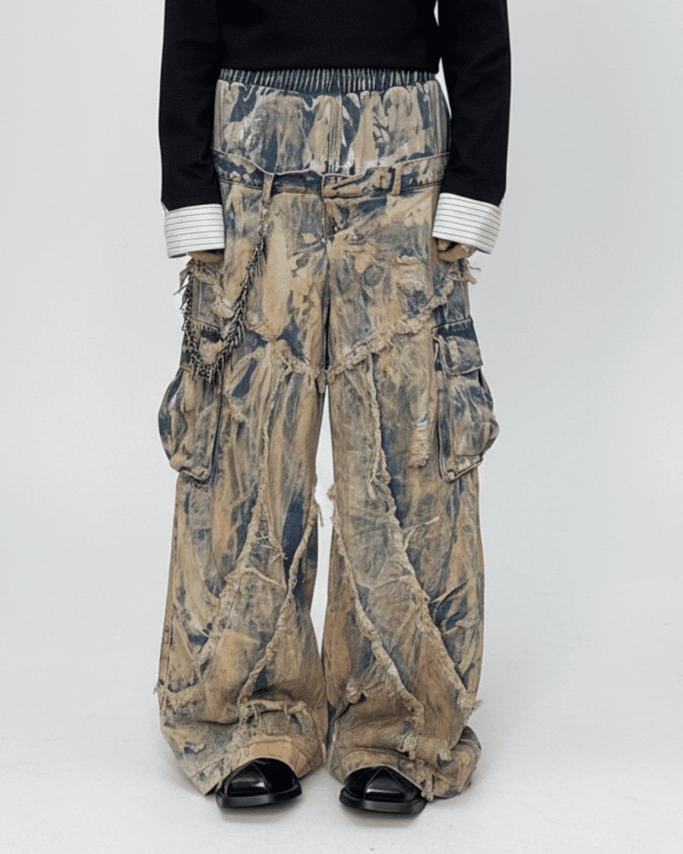 Rebuild Super Baggy Cargo Denim na2337 