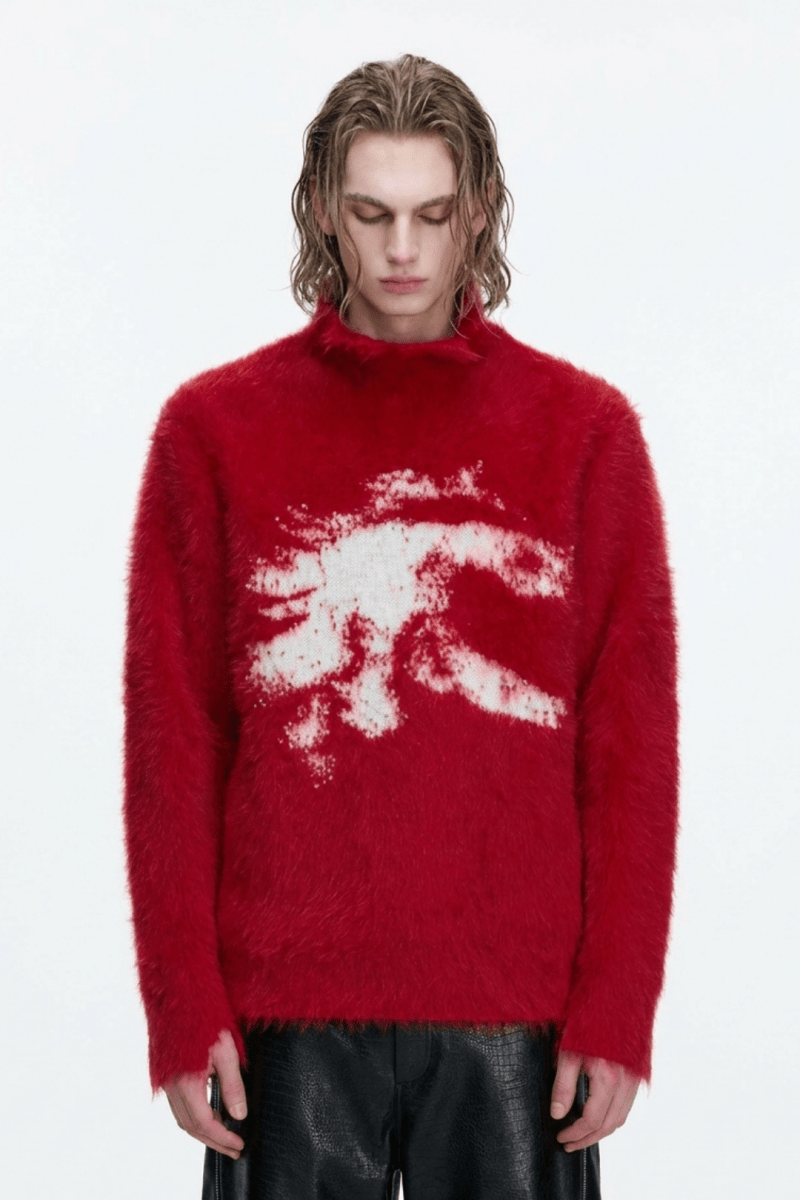 [ArguE CulturE] Crimson Howl Fur Jacket na2285