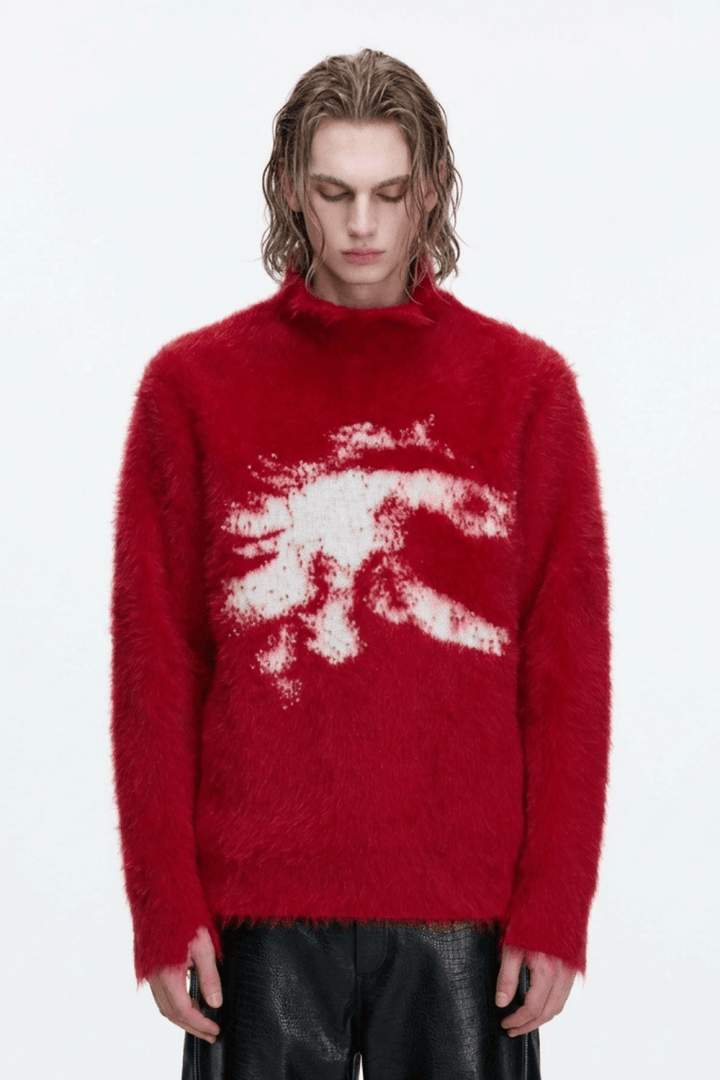 [ArguE CulturE] Crimson Howl Fur Jacket na2285