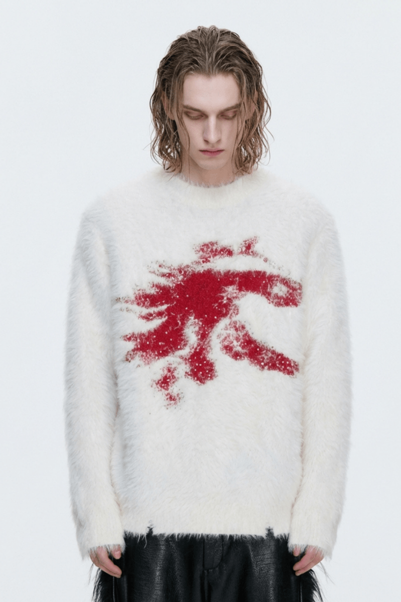 [ArguE CulturE] Crimson Howl Fur Jacket na2285