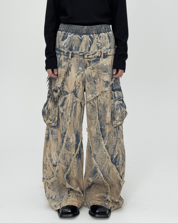 Rebuild Super Baggy Cargo Denim na2337 