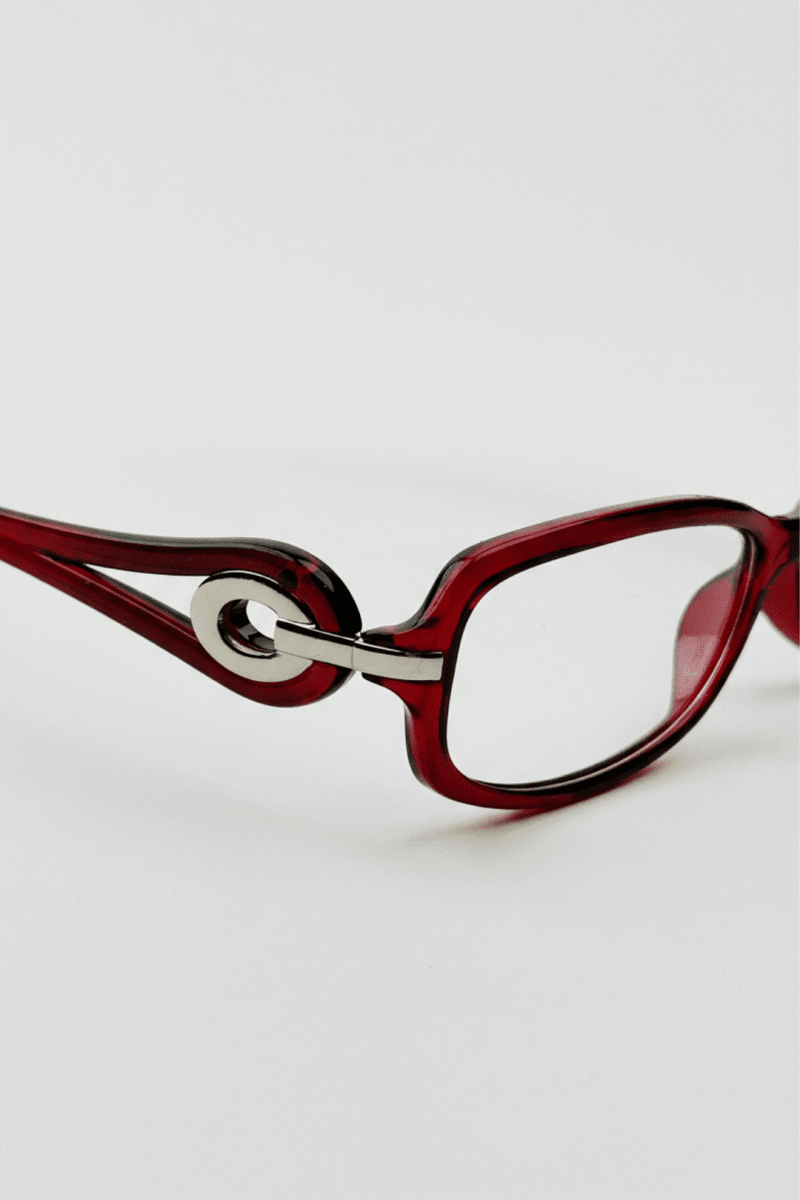 Metal Accent Square Glasses na2344