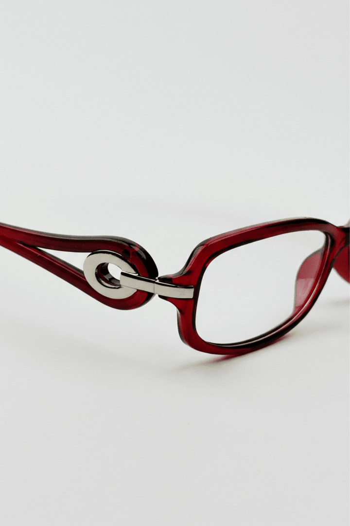 Metal Accent Square Glasses na2344