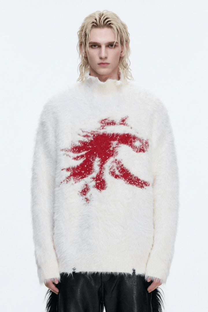 [ArguE CulturE] Crimson Howl Fur Jacket na2285