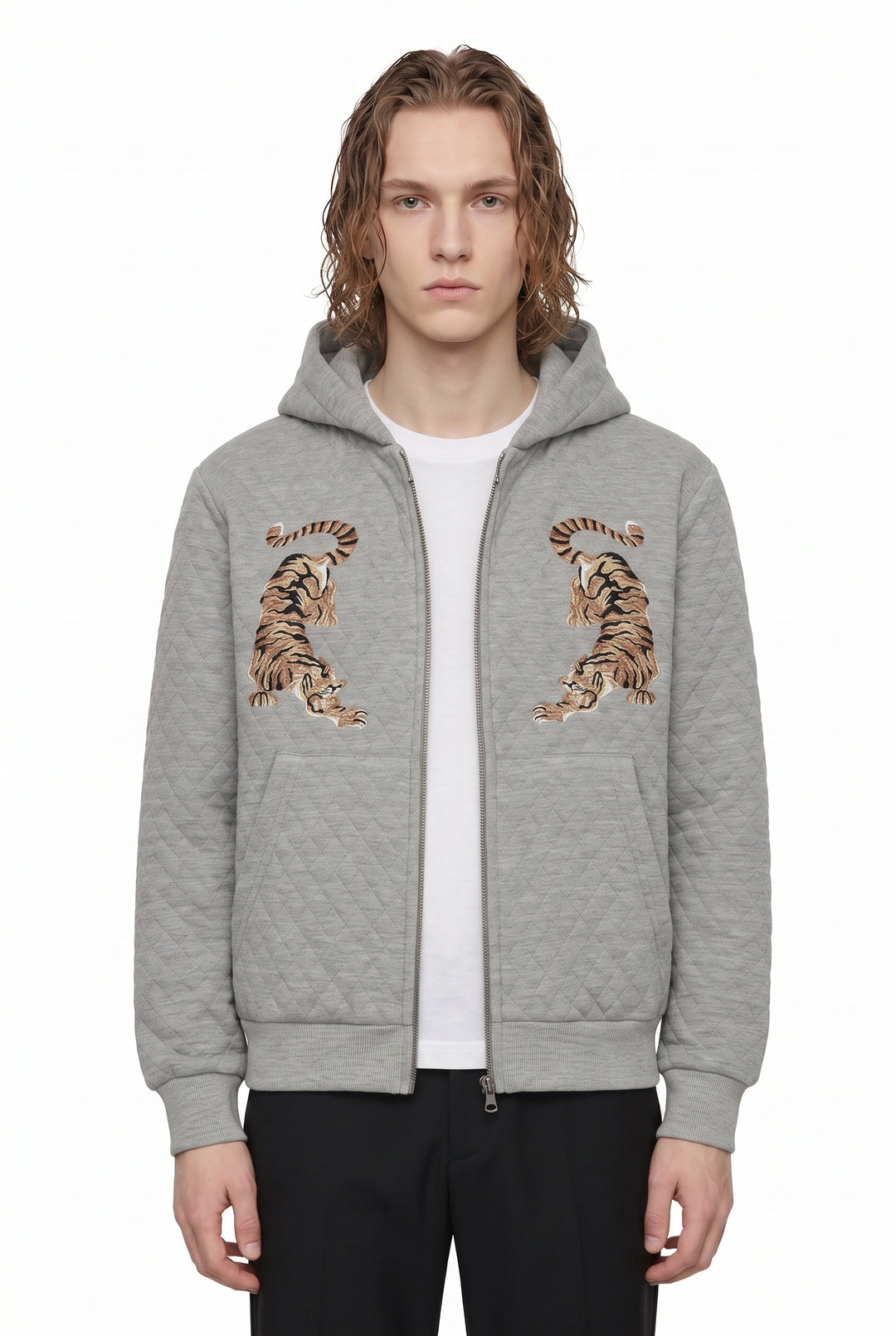 Embroidered Zip Hoodie na2820