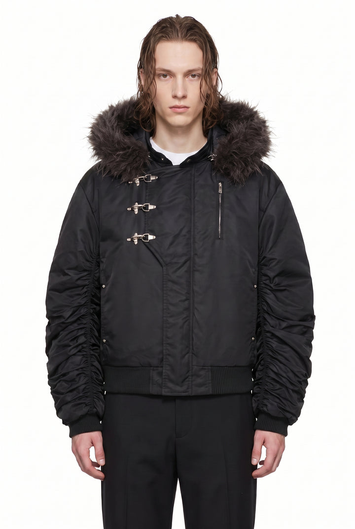 Fur Bomber Jacket na2817