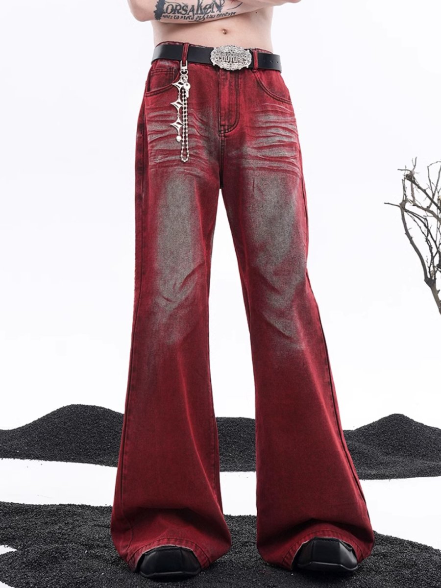 [STARTEXCEEDEND] Red Flare Jeans na1501