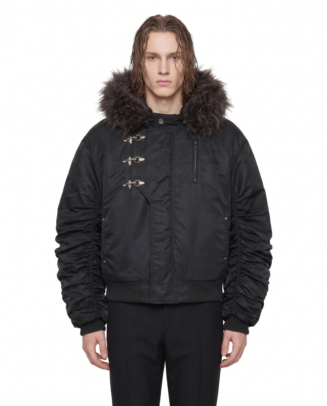 Hooded Bomber Jacket na3168