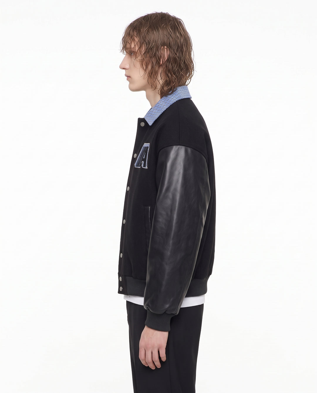 Collared Varsity Jacket na3242