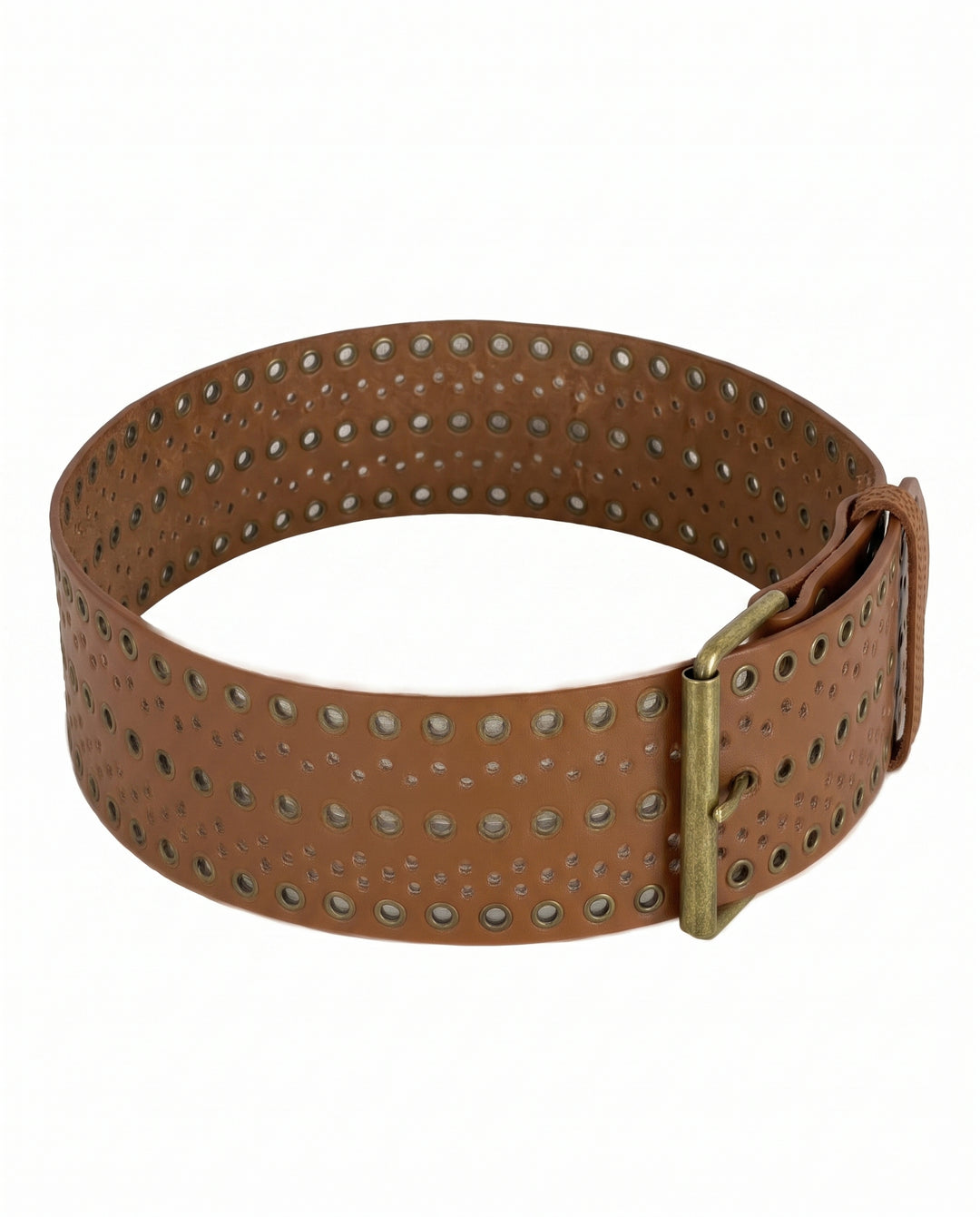 Eyelet Leather Belt na2933