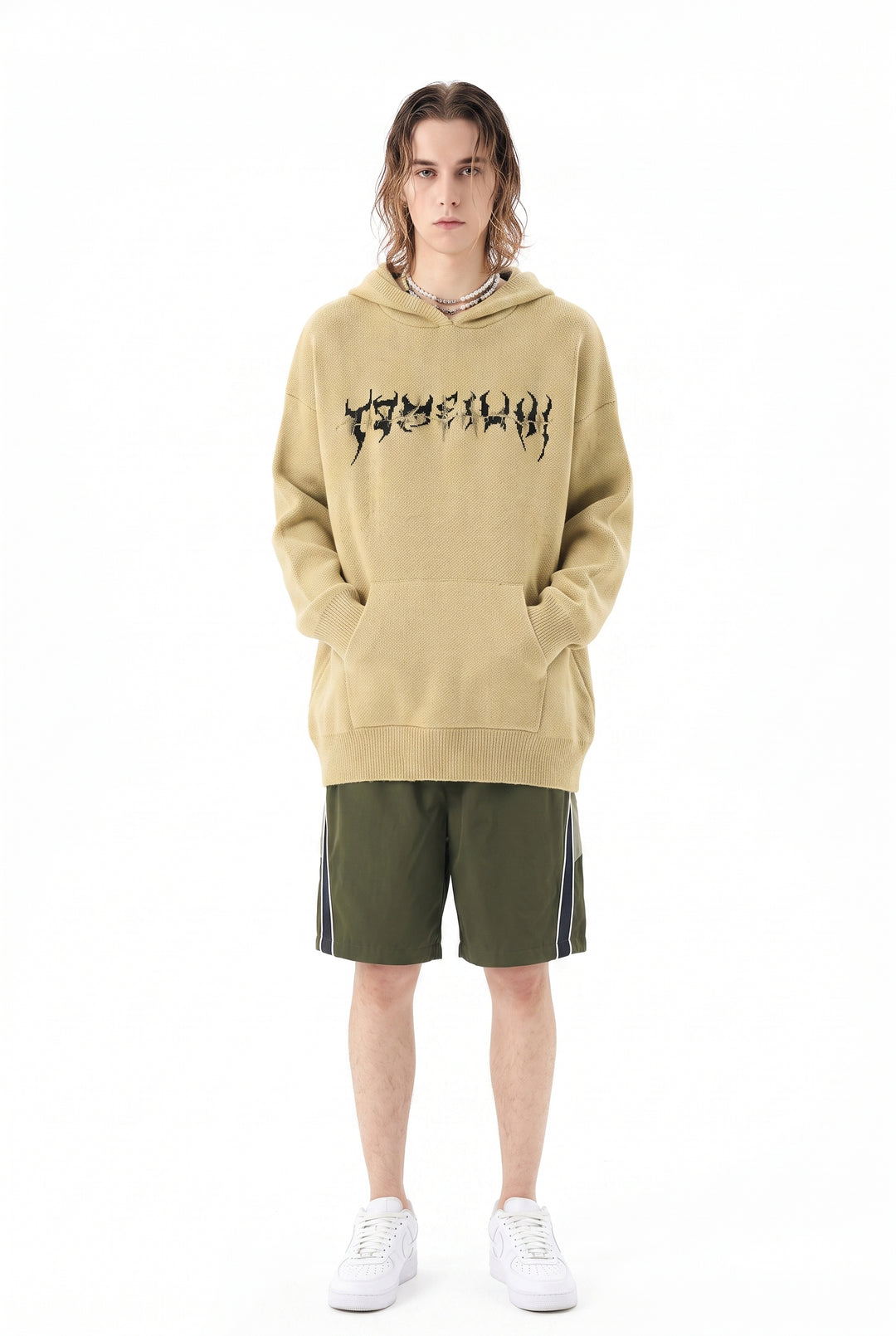 Skeleton Knit Hoodie na2777
