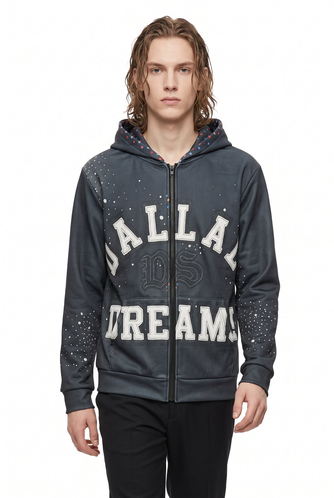 Graphic Zip Hoodie na2748
