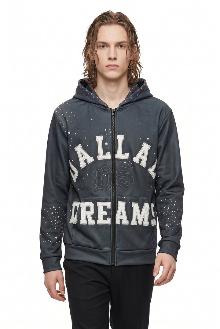 Graphic Zip Hoodie na2748