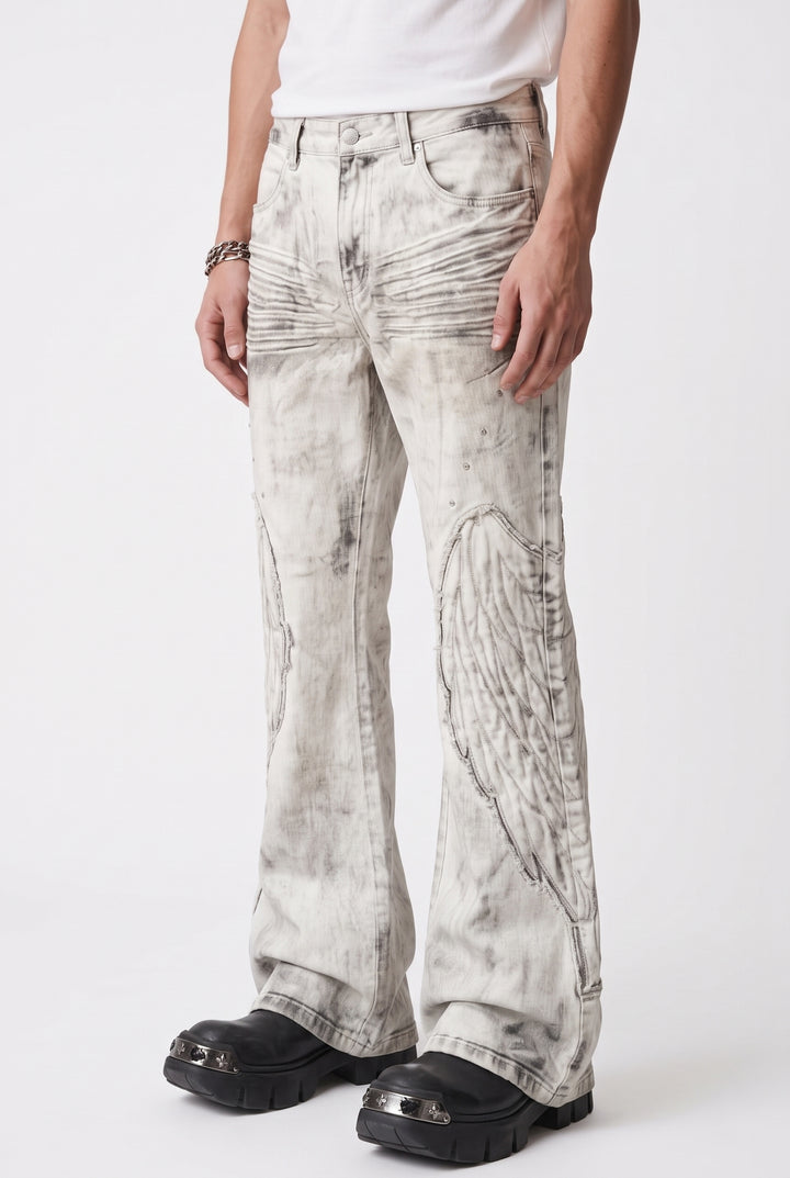 Flared Denim Pants na2791