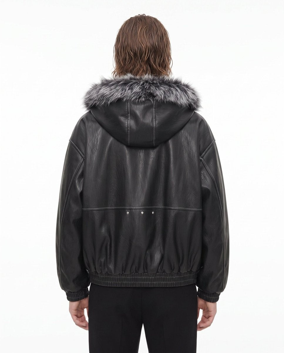 Fur Hooded Jacket na3063