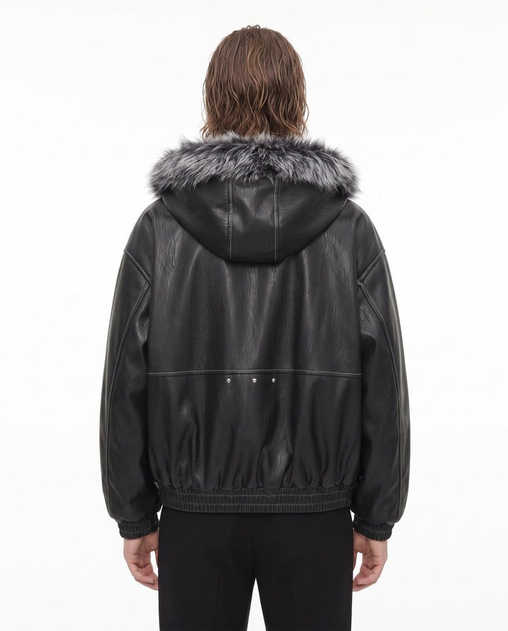 Fur Hooded Jacket na3063