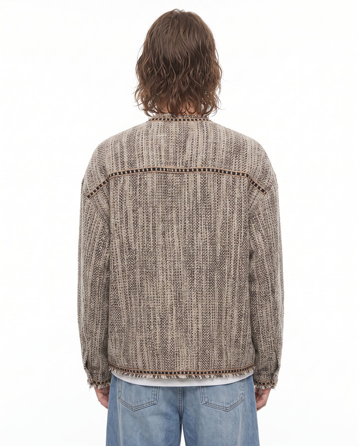 Fringe Tweed Jacket na3009