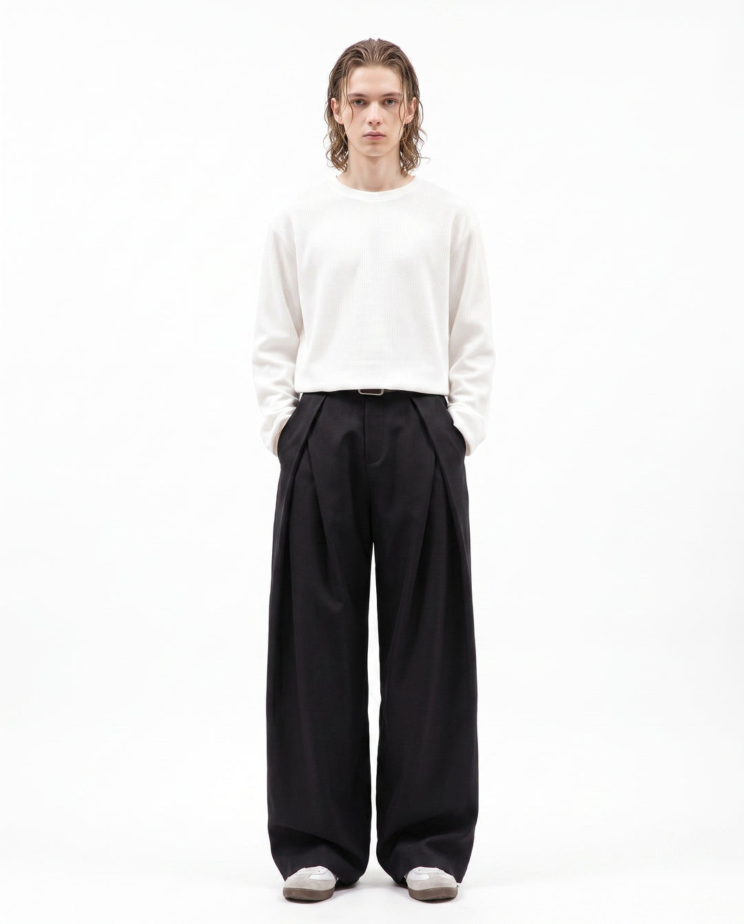 Pleated Wide Pants na2983