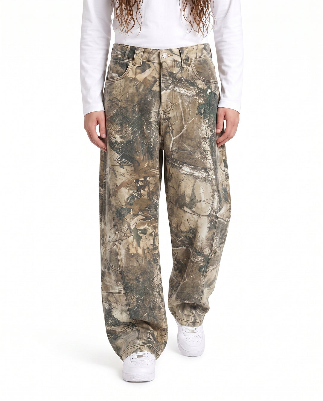 Camo Wide Pants na3008