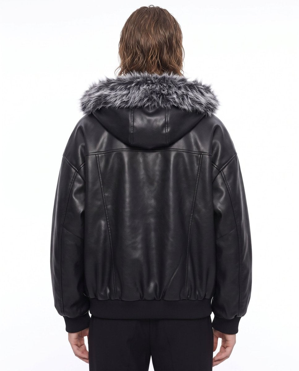 Fur Leather Jacket na3068