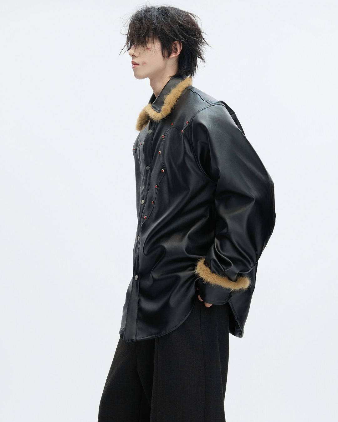 【ArguE CulturE】CRIMSON STUD LEATHER JACKET na2292