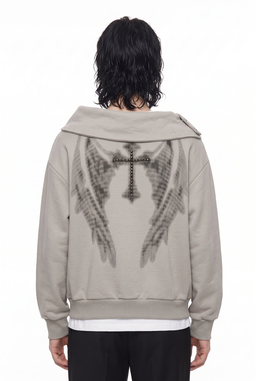 Graphic Collar Sweatshirt na2880