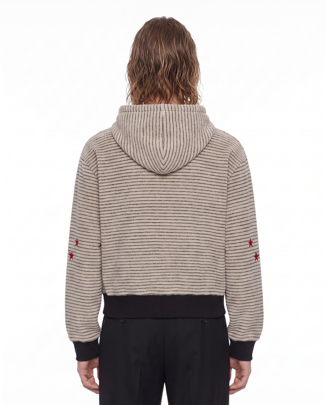 Striped Zip Hoodie na2944