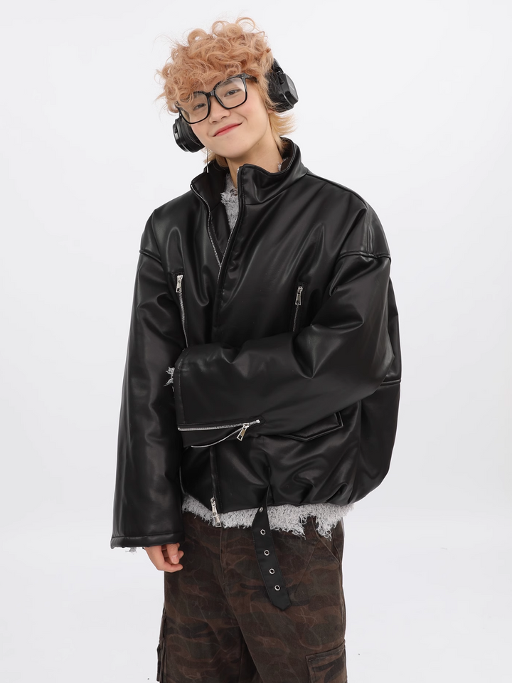 【FUTUREBOY】Korean PU leather jacket  na1713