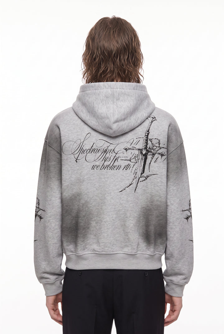 Graphic Zip Hoodie na2879