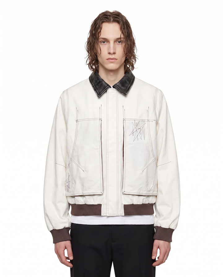 Contrast Bomber Jacket na3189