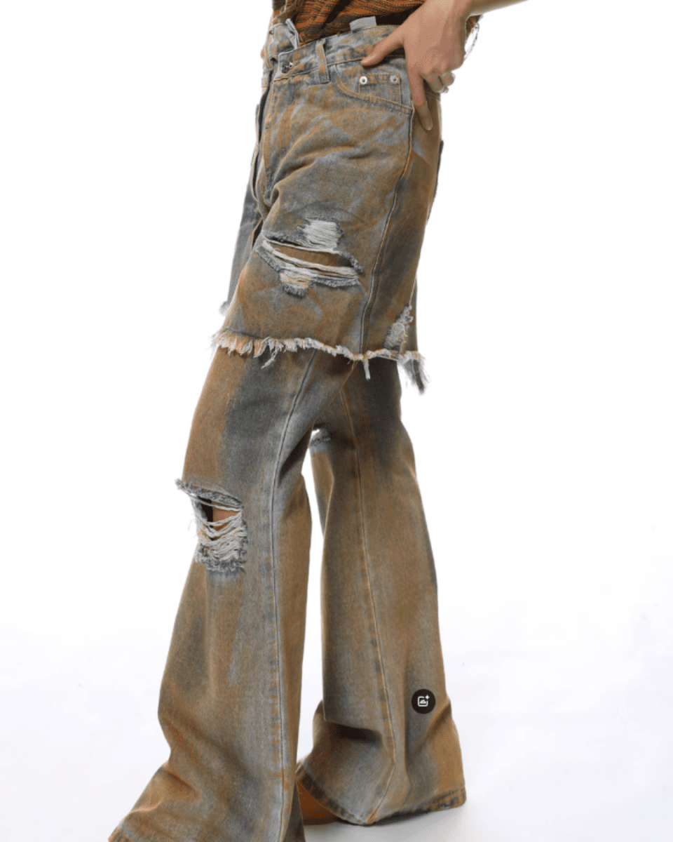 DEBRIS LAYERED JEANS na2307 