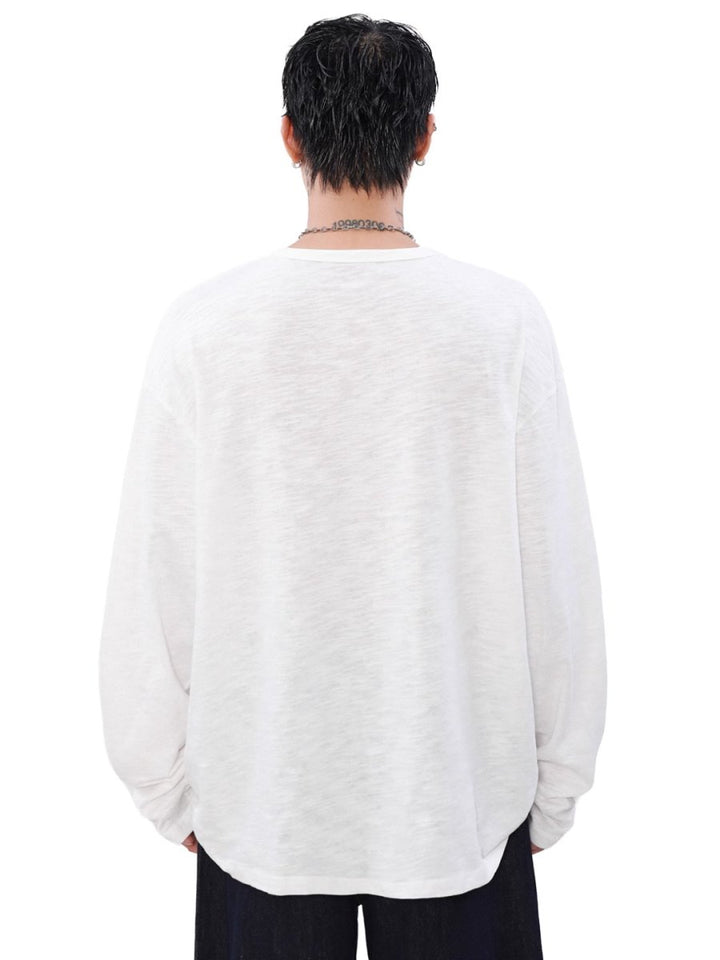 【MRNEARLY】 long-sleeved T-shirt na1504