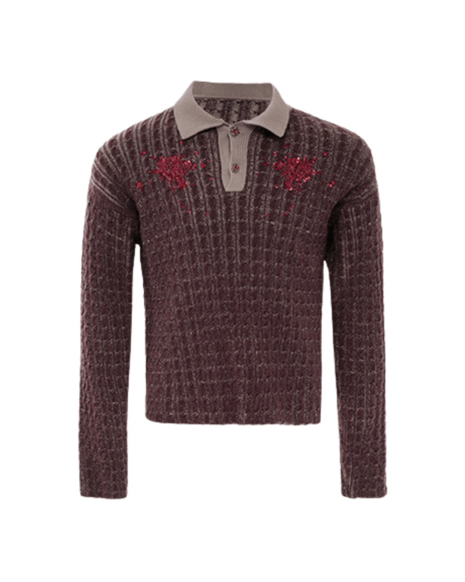 [ArguE CulturE] Garnet Bloom Knit Top na2250