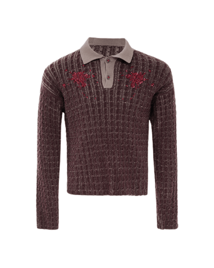 [ArguE CulturE] Garnet Bloom Knit Top na2250