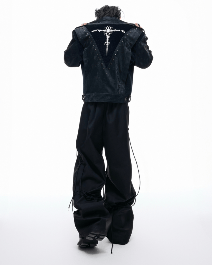 [ArguE CulturE] Noir Crest Cyber ​​Jacket na2255