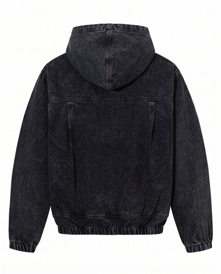 Washed Denim Hoodie na3165
