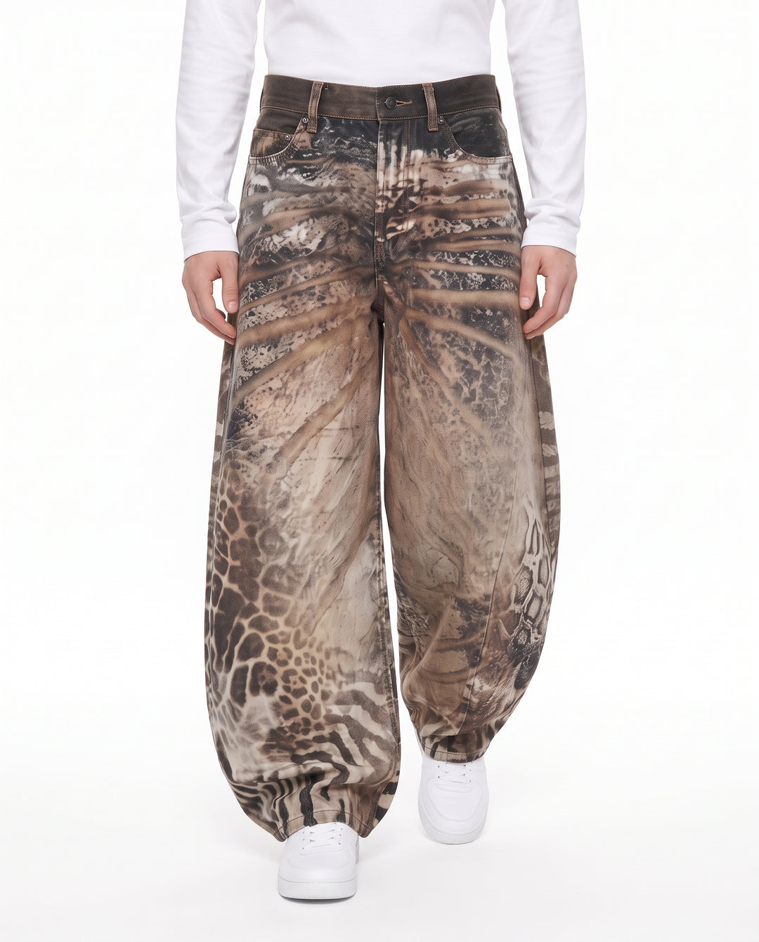 Printed Wide Pants na3192