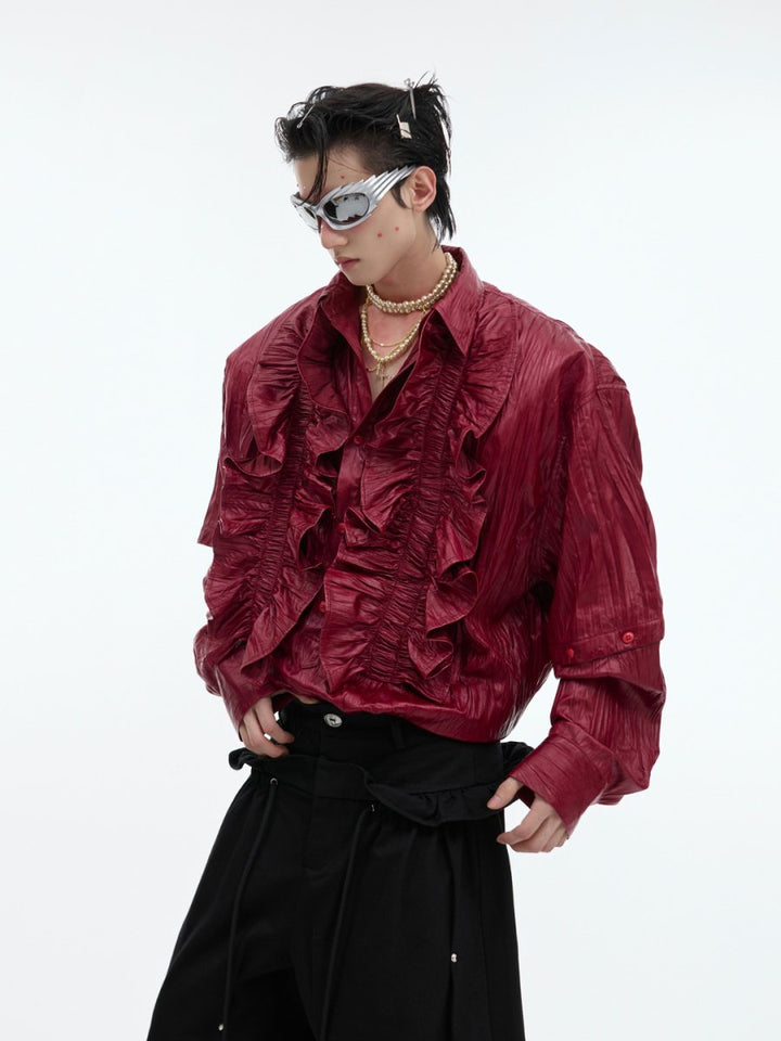 【CulturE】 long-sleeved shirt na1456