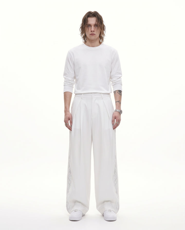 Embroidered Wide Pants na3205