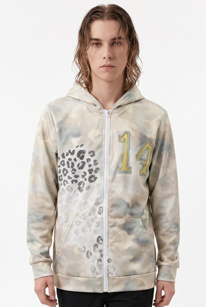 Camo Print Hoodie na2773