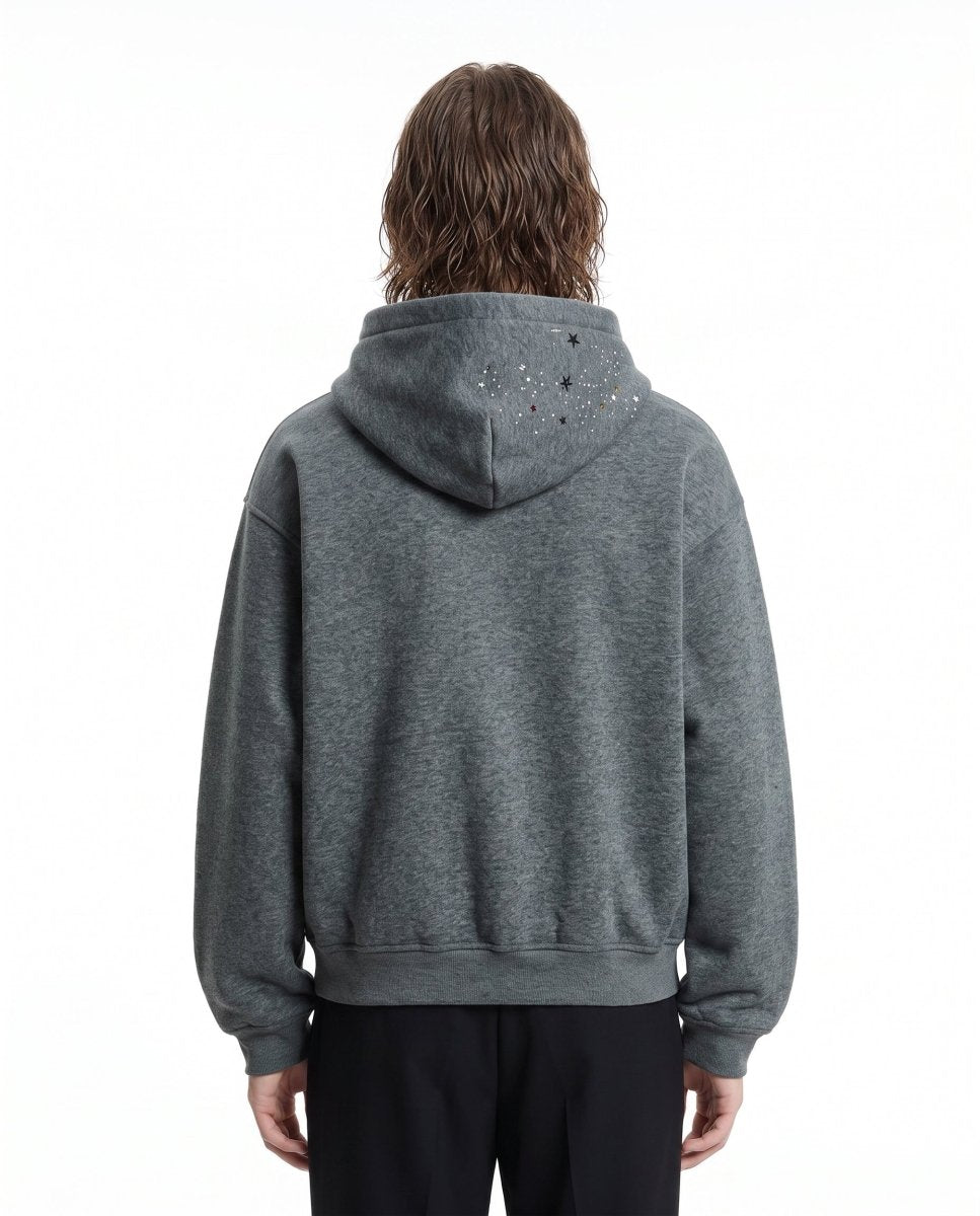 Rhinestone Zip Hoodie na3022