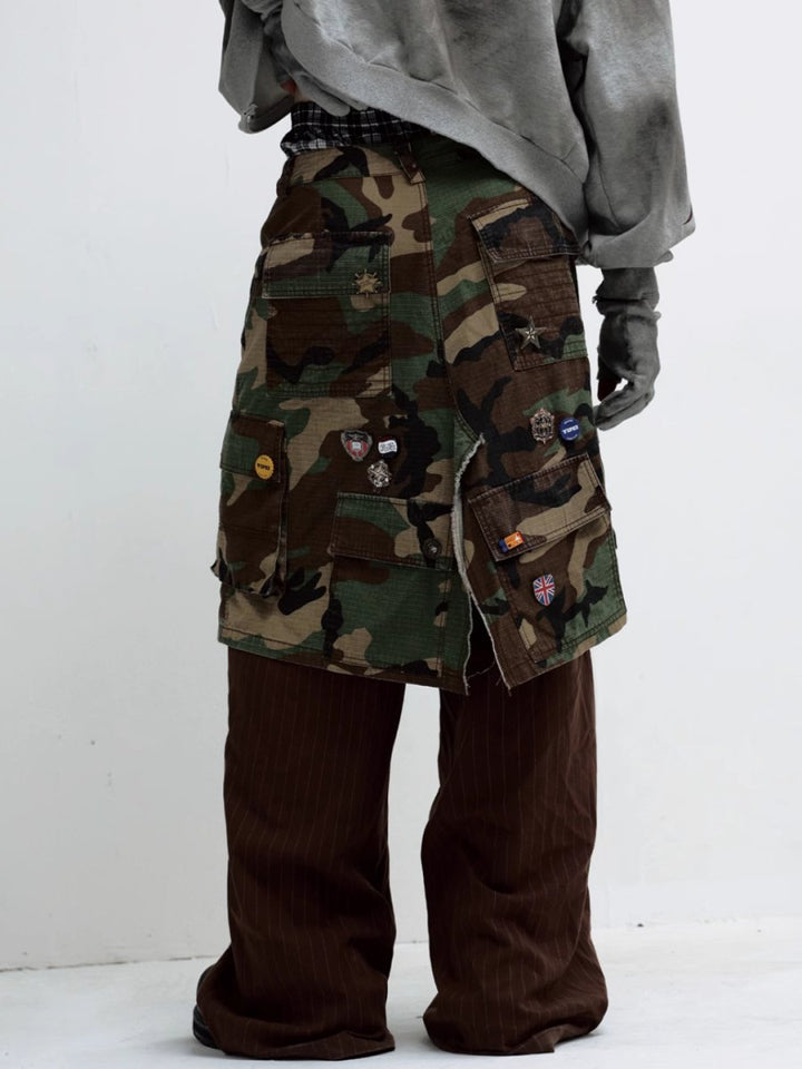 [PEOPLESTYLE] Camouflage Two Piece Pants na1657