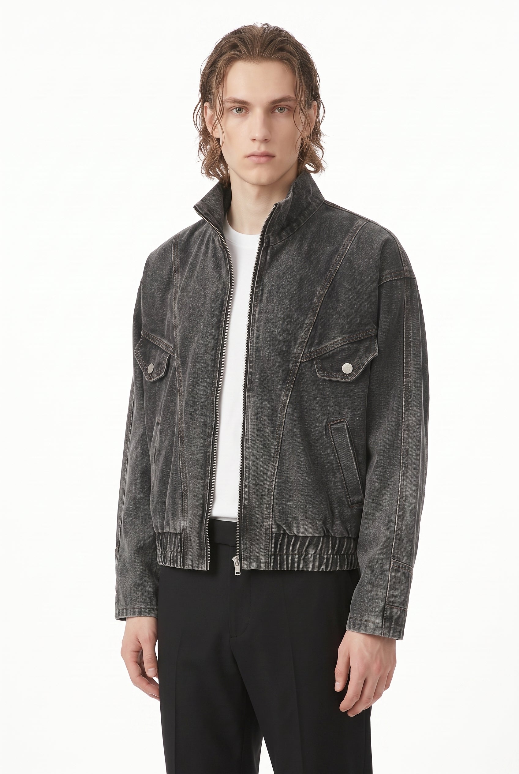 Denim Bomber Jacket na2805