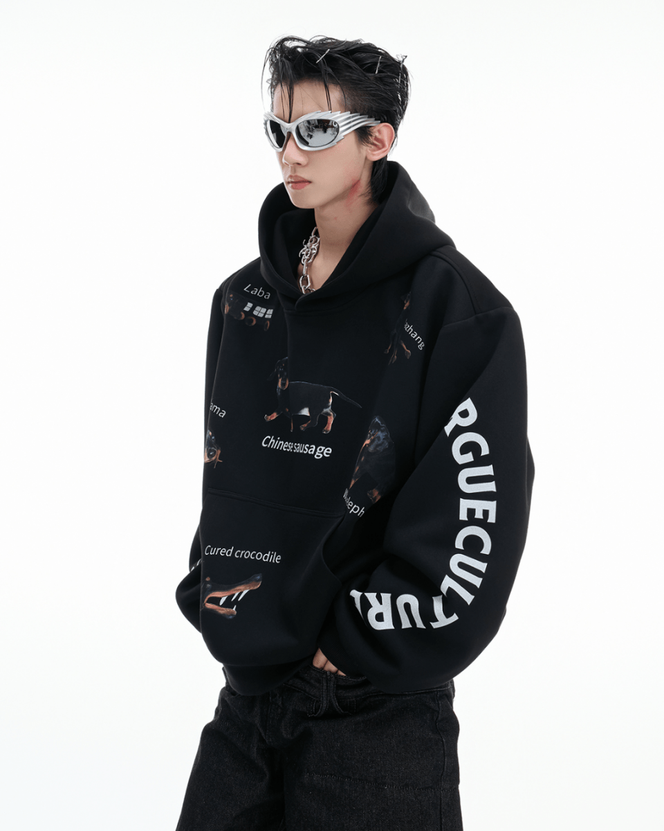 [ArguE CulturE] Stickers Hoodie na2169